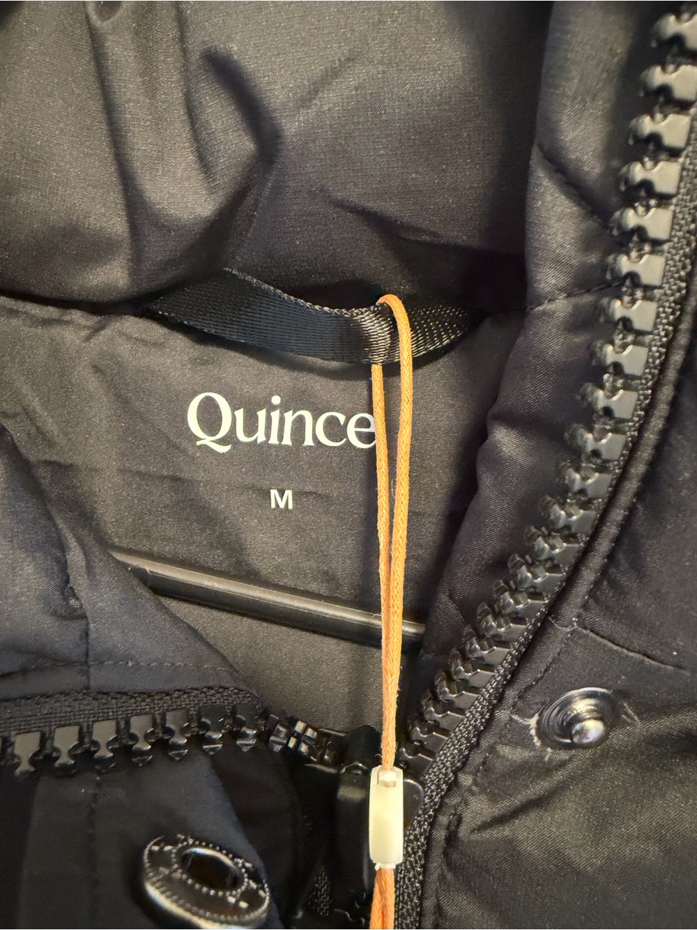 Quince Responsible Down Long Puffer Jacket Black Size Medium - Picture 8 of 11